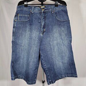 South Pole Mens Indigo Denim Shorts VINTAGE Sz 40